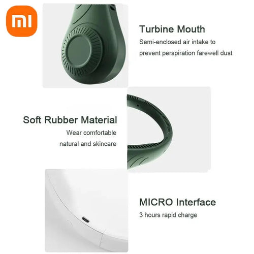 Xiaomi New Hanging Neck Fan 360 Degrees Hanging Neck Fan Portable