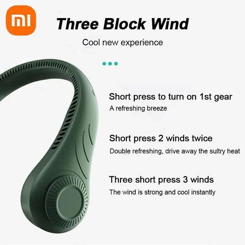 Xiaomi New Hanging Neck Fan 360 Degrees Hanging Neck Fan Portable